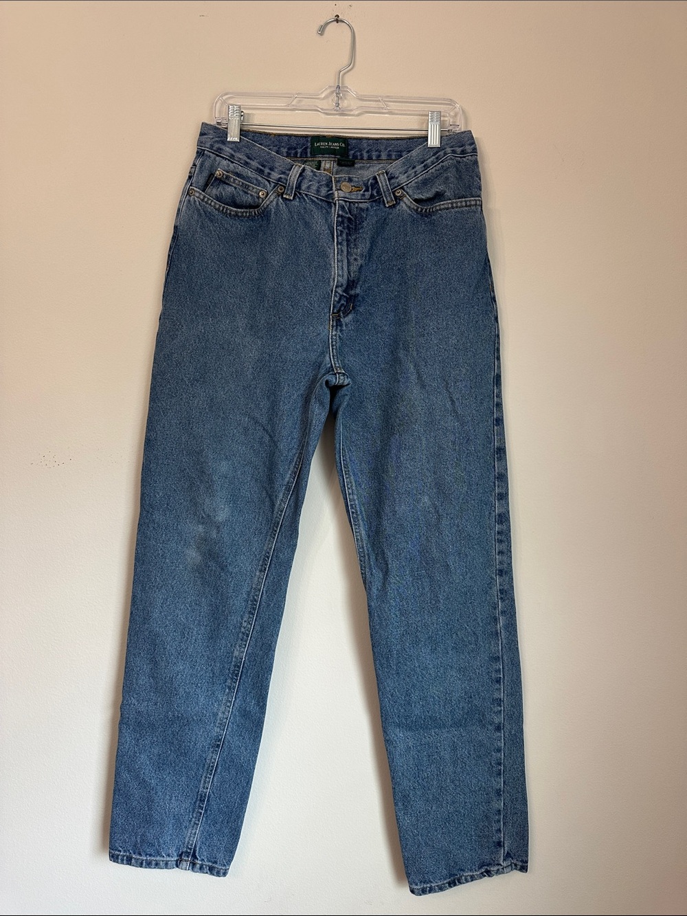 Ralph Lauren Straight-Leg Jeans in Medium Blue Denim